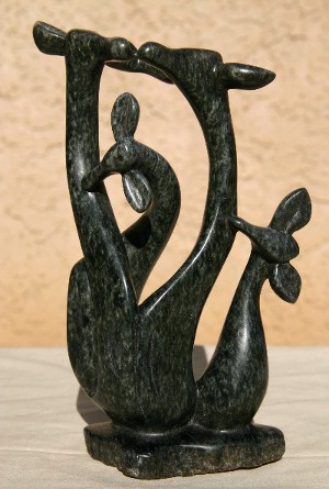 Dark and Light Charcoal Abstract Buck