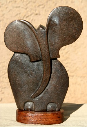 Dark Mondoro Abstract Elephant