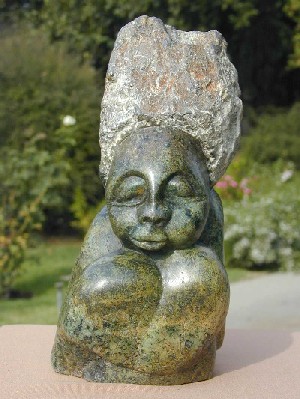 Green Serpentine Head