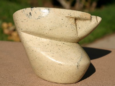 Very Nice Cream Serpentine Bust