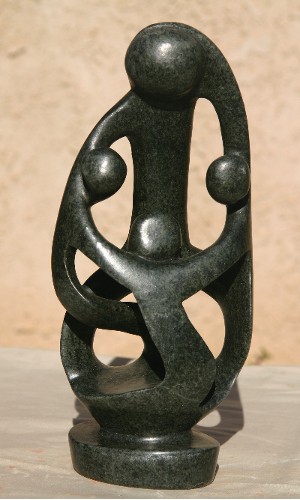 Parent with Three Children