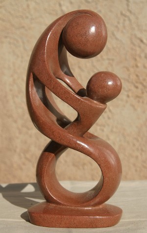 Lovely Mondoro Stone Parent and Child