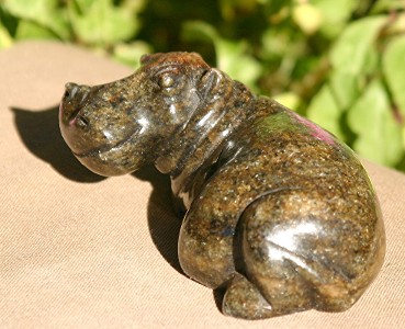 Cute Soapstone Hippo