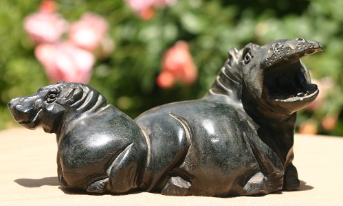 Lovely Hippo and Baby