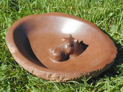 Small Mhondoro Stone Hippo Bowl