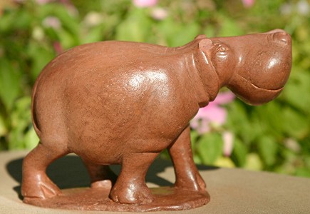 Happy Hippo out for a stroll