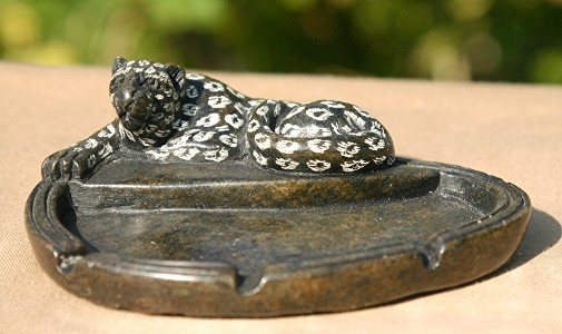 Leopard Ashtray or Soapdish