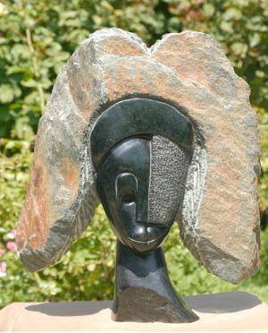 Stunning Black Serpentine Head