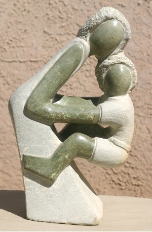 Opal Stone Mother and Child