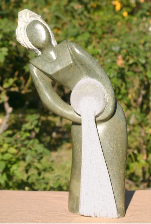 Opal Stone Woman Winnowing