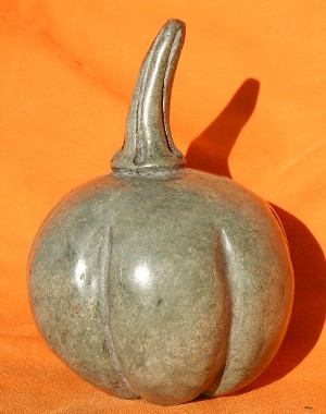 Grey Green Serpentine Pumpkin
