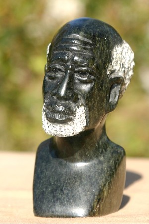 Serpentine Male Bust