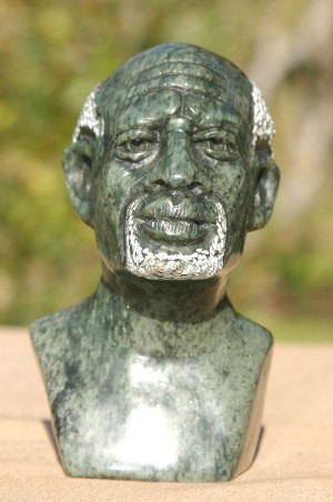 Green Serpentine Bust